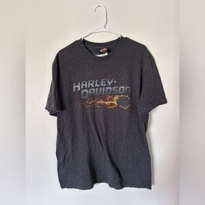Harley Davidson Flames Biketown Youngstown, Ohio Tshirt